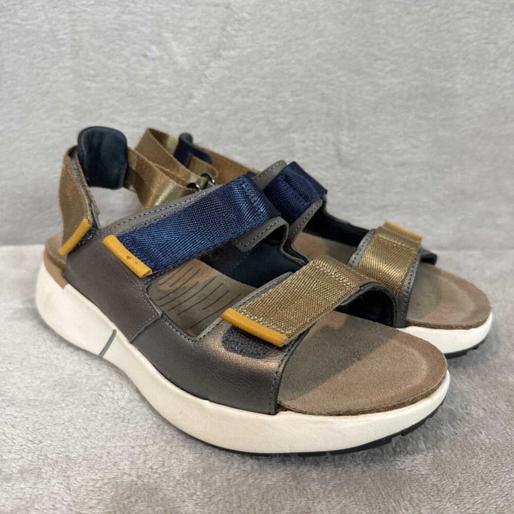 NAOT Women's Odyssey Sandal Sterling Gray Walking Comfort Chunky 37 6 Lknu